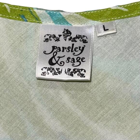 Parsley & Sage Midi Dress Crinkle Lagenlook - Picture 8 of 11